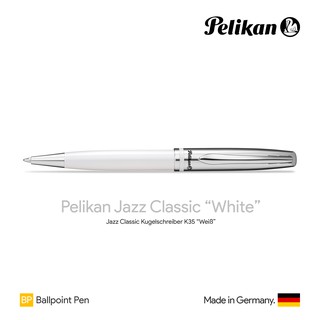 Pelikan Jazz Classic "White" Ballpoint Pen - ปากกาลูกลื่นพิลิแกนแจ๊ซ คลาสสิค สีขาว