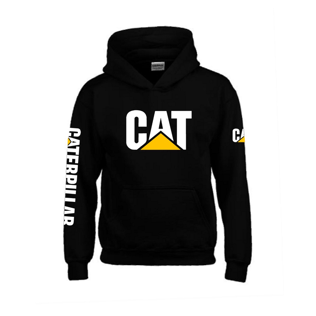 เสื้อกันหนาว มีฮู้ด ลาย Cat Caterpillar สําหรับผู้ใหญ่ 5 ปี 3XL