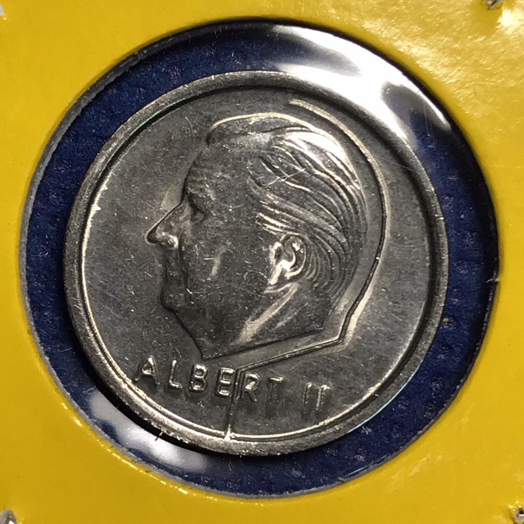 No.60428 ปี1994 เบลเยี่ยม 1 FRANC เหรียญสะสม เหรียญต่างประเทศ เหรียญเก่า หายาก ราคาถูก