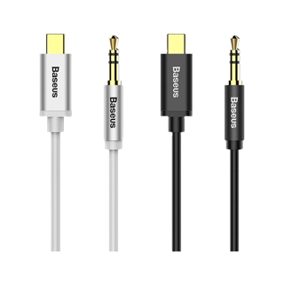 Baseus สายแปลงหูฟัง AUX 3.5 + TYPE C Audio Cable Male to Male Audio Aux For mobile Car Headphone Speaker