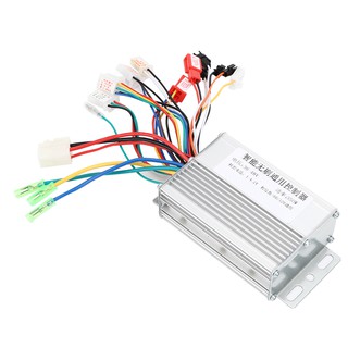 36-48V 350W อลูมิเนียมอัลลอยด์สีเงิน Universal Brushless Motor Controller สำหรับจักรยานไฟฟ้า Acces