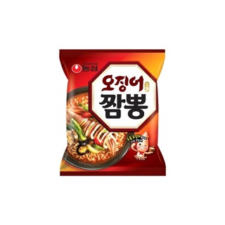 มาม่าเกาหลี Nongshim Champong JJAMPPONG บะหมี่ซุปทะเลรสปลาหมึก 124g*5