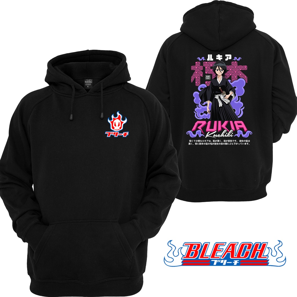 Rukia Kuchiki Shinigami Anime Bleach 874 เสื้อกันหนาวมีฮู้ด