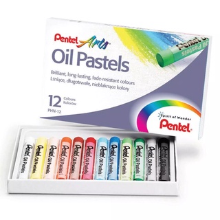 (KTS)สีชอล์ก Oil Pastels Pentel 12 สี