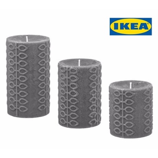 IKEA เทียนหอม NJUTNING 3 ชิ้น ขายแยก