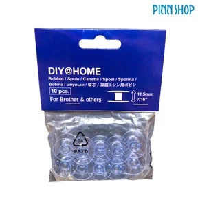 Pinn Shop ไส้กระสวยพลาสติก DIY@HOME สำหรับจักรเย็บผ้าไฟฟ้าที่ใช้ในบ้าน จำนวน10 ชิ้น