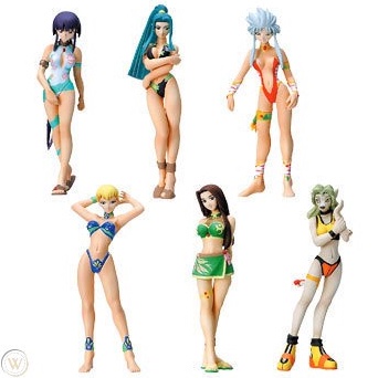 Yujin Japan 2006 : GXP / Tenchi Muyo! - SR series Gashapon Figure - Noike Kamiki Jurai /Kiriko Masak
