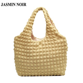 Jasmin NOIR กระเป๋าสะพายไหล่ กระเป๋าถือ ผ้าแคนวาส ใบใหญ่ สําหรับสตรี