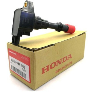 คอยล์จุดระเบิด Honda Jazz GD ปี 03-07,City ZX L15A ตัวหน้า สั้น ไอดี I-DSI แท้ห้าง Part No.30520-PWA-003