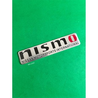 โลโก้NISMO อะลูมิเนียมบาง ขนาด12x2.6cm.