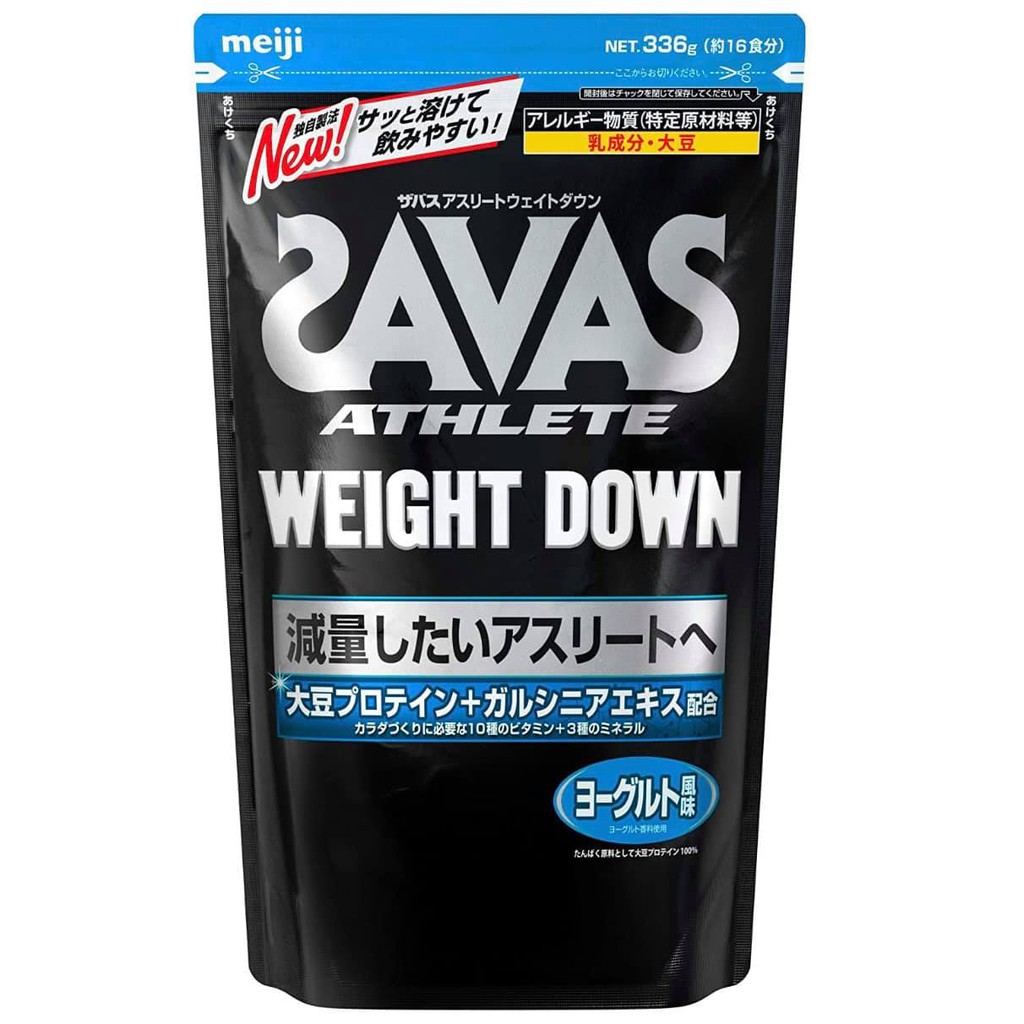 (Pre Order)Meiji SAVAS Athlete Weight Down(Soy Protein+Garcinia)Yogurt Flavor336g.โปรตีนถั่วเหลืองสำ