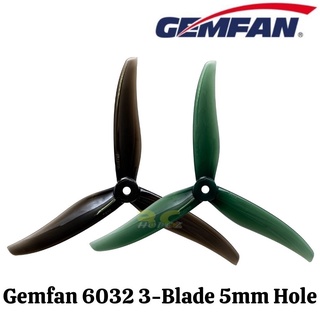 Gemfan Freestyle 6032-3 ใบพัด 3 ใบพัด 5 มม. 6 นิ้ว 2 คู่ 4 ชิ้น Gem6032