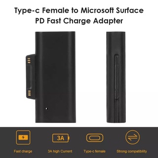 USB Type C 15V 3A PD ชาร์จไฟอะแดปเตอร์ชาร์จสำหรับ Microsoft Surface Pro 6/5/4/3/GO/หนังสือแล็ปท็อป2