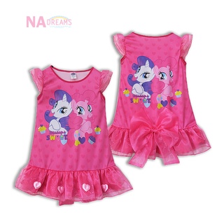 My Little Pony ชุดกระโปรงเด็กหญิง 3 - 5 ปี ชุดเดรสเด็กผู้หญิง โพนี่ My Little Pony จาก NADreams รุ่นเด็กเล็ก สีชมพู
