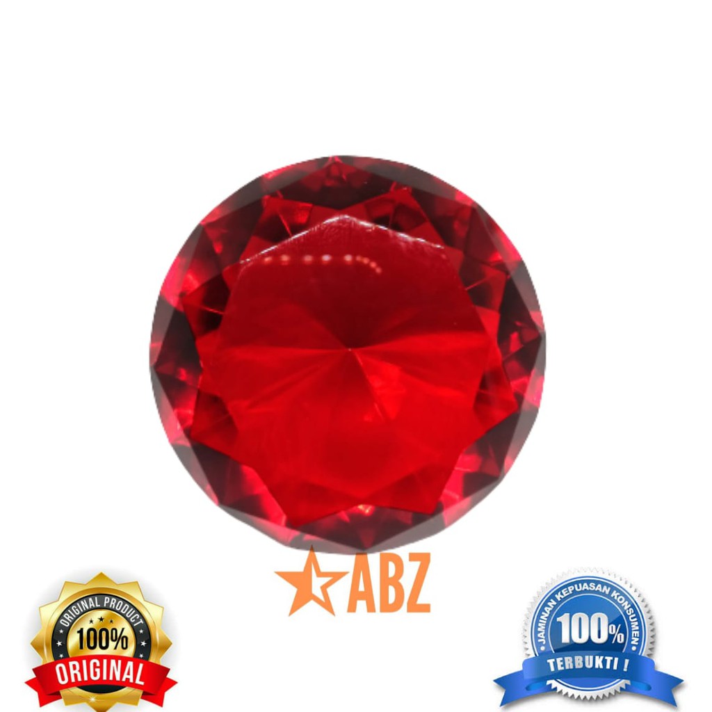 MERAH LARGE RED AMERICAN DIAMOND GEMSTONE