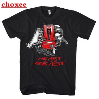 [S-5XL]เสื้อยืดลําลอง พิมพ์ลาย Legend Car Skyline GTR RB26 R32 R33 R34 Heart Of The Beast Engi เข้ากับทุกการแต่งกาย สไตล