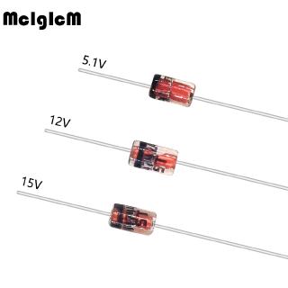 ไดโอด 1W Zener DO-41 1N4733A 1N4742A 1N4744A 5.1V 12V 15V 100 ชิ้น