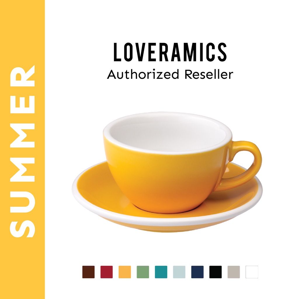 Loveramics ชุดแก้วกาแฟเซรามิค รุ่น EGG Set (Cup & Saucer) - Classic Colors