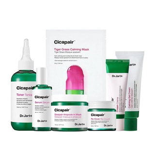 Dr. Jart+ Cicapair Calming Skincare Line (Serum / Cream / Re-cover cream / Calming Gel Cream / Toner / Sleepair Ampoule-in Mask)