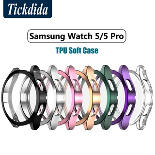 เคสซิลิโคน TPU สําหรับ Samsung Galaxy Watch 5 Watch 5 Pro Watch 4 Galaxy Watch 46 มม. 45 มม. 44 มม. 40 มม.