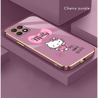 Hello kitty เคส OPPO A15 A16 A15S A5 A7 A92 F11 Pro A31 A53 2020 New Case เคส กันกระแทก น่ารัก ลายการ์ตูน เคสโทรศัพท์ สีดำด้าน เคสซิลิโคน