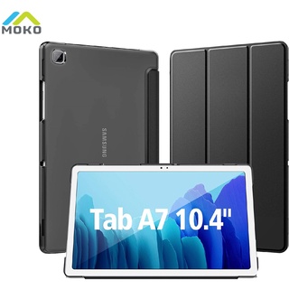 เคส PC โปร่งแสง บางมาก น้ําหนักเบา พร้อมขาตั้ง สําหรับ Samsung Galaxy Tab A7 10.4 นิ้ว 2020 (SM-T500 T505 T507)