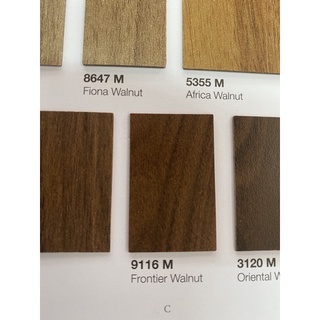 แผ่นโฟเมก้า ลายไม้ walnut 9116 m  ขนาด 80ซม x 120ซม หนา 0.7 มม ใช้ติดโต๊ะ เฟอร์นิเจอร์