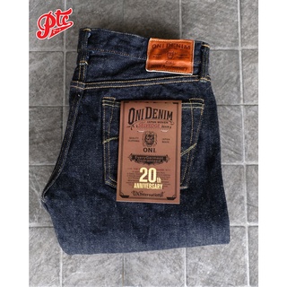 กางเกงยีนส์ ONI DENIM ONI-544 20th Anniversary Stylish Tapered WEFT-OLIVE-ISH GRAY