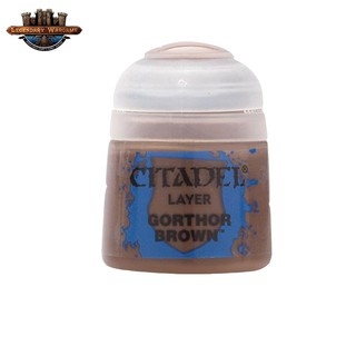 [P210พร้อมส่ง] Citadel : LAYER: GORTHOR BROWN (12ML)สีอะคริลิคสำหรับทาโมเดล