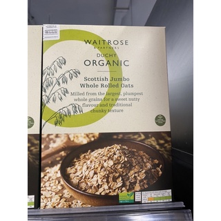 เวทโทรส อาหารเช้าจัมโบ้ โอ๊ต 1 Kg. Waitrose Duchy Organic Scottish Jumbo Whole Rolled Oats