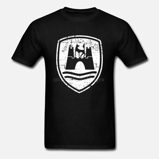 เสื้อยืดผ้าฝ้ายพิมพ์ลายแฟชั่น ใหม่ เสื้อยืดลําลอง แขนสั้น พิมพ์ลายหมาป่าออร์แกนิก 100% สุดเท่ สําหรับผู้ชาย Eakjoe04Pkje