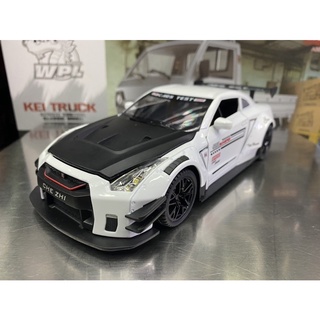 โมเดลรถเหล็ก Nissan GTR-R35 สเกล1:24ประตูข้างฝากระโปรงหน้าและท้ายเปิดได้รายละเอียดสวยเป็นงานโมเดลสำหรับตั้งโชว์