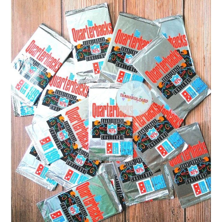 (Sealed Pack) 1991 UPPER DECK DOMINO'S PIZZA The Quarterbacks NFL Challenge (ซองสุ่มการ์ด)