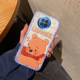 New 2021 เคสโทรศัพท์ Huawei Nova 8i Transparent Cute Cartoon Couples Shockproof Soft Case Cover เคส HuaweiNova8i