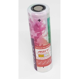 ถ่านชาร์จ Awt 18650 สีชมพู 3.7V 3300 mAh 40A ของใหม่ ของแท้ โค้ดเช็คได้