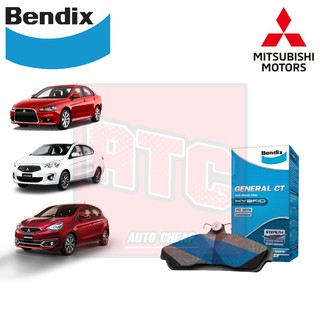 Bendix ผ้าเบรค mitsubishi mirage attrage lancer มิตซูบิชิ มิราจ แอททราจ แลนเซอร์ General CT