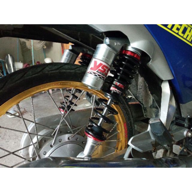 โช๊คหลังเวฟทรงYES โช้คแต่งใส่กับ W110i W125 W125LED (เวฟทุกรุ่น)สปริงดำ330มิล ดรีมซุปเปอร์คัพ แถมสติ๊กเกอร์1คู่ - รูปที่ 4