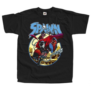 เสื้อยืด พิมพ์ลายการ์ตูน Spawn Comics สําหรับผู้ชาย