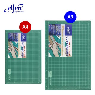 แผ่นยางรองตัดกระดาษ A4 และ A3 ยี่ห้อ เอลเฟ่น (elfen) แผ่นรองตัด ที่รองตัดคุณภาพดี หนา 3 มม จำนวน 1 แผ่น