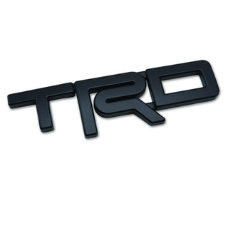 โลโก้ "TRD" size M สูง 6 เซนติเมตร วัดจากตัว R ยาว 20 เซ็นติเมตร TRD สีดำด้าน matte Black Toyota Corollar Altis