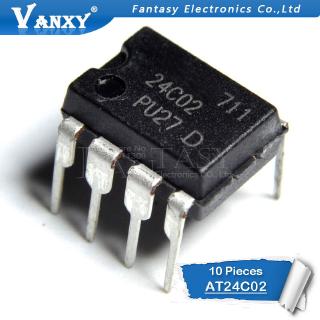 10PCS AT24C02C DIP8 AT24C02 DIP  new and  original IC