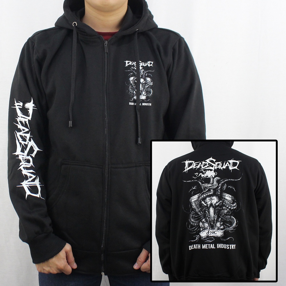 DEADSQUAD JACKET ML XL XXL 06 - DEADSQUAD METAL MUSIC JACKET - DEADSQUAD MUSIC HOODIE JACKET - SWETE
