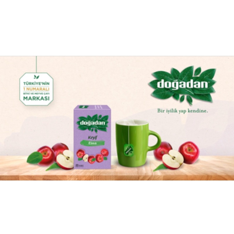 ชาแอปเปิ้ล ขนาดบรรจุ 20 ซอง Apple Tea สินค้าจากตุรกี (พร้อมจัดส่ง) - รูปที่ 2
