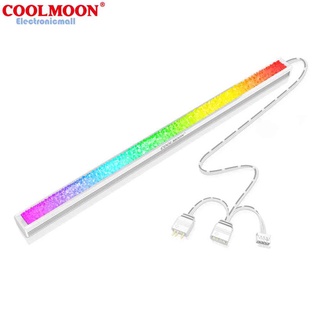 [ElectronicMall01.th] Coolmoon ARGB แถบไฟ LED 5V 3Pin ขนาดเล็ก 4Pin แบบแม่เหล็ก