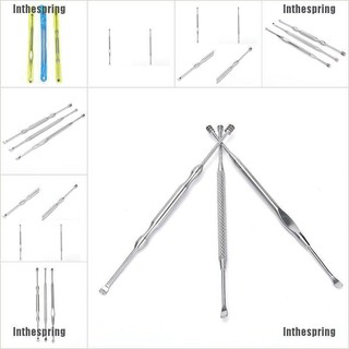 Inthespring❥ ไม้แคะหู สเตนเลส สําหรับกําจัดขี้ผึ้ง ทําความสะอาดหู