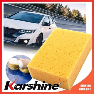 ฟองน้ำล้างรถ เยลโล่ สปองก์ KARSHINE Yellow Sponge สำหรับล้างรถ ฟองน้ำอเนกประสงค์