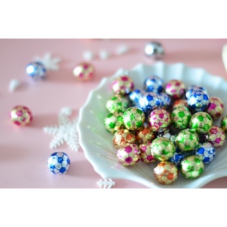 🌈🌟🎀 ช้อคโกแลต JB ห่อฟอยส์ ลายลูกบอล 20ชิ้น/33฿🍰🍬🍭🫖