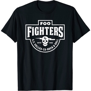 เสื้อยืดโอเวอร์ไซส์เสื้อยืด พิมพ์ลาย Foo Fighters Insignia สําหรับผู้ชาย และผู้หญิงS-3XL