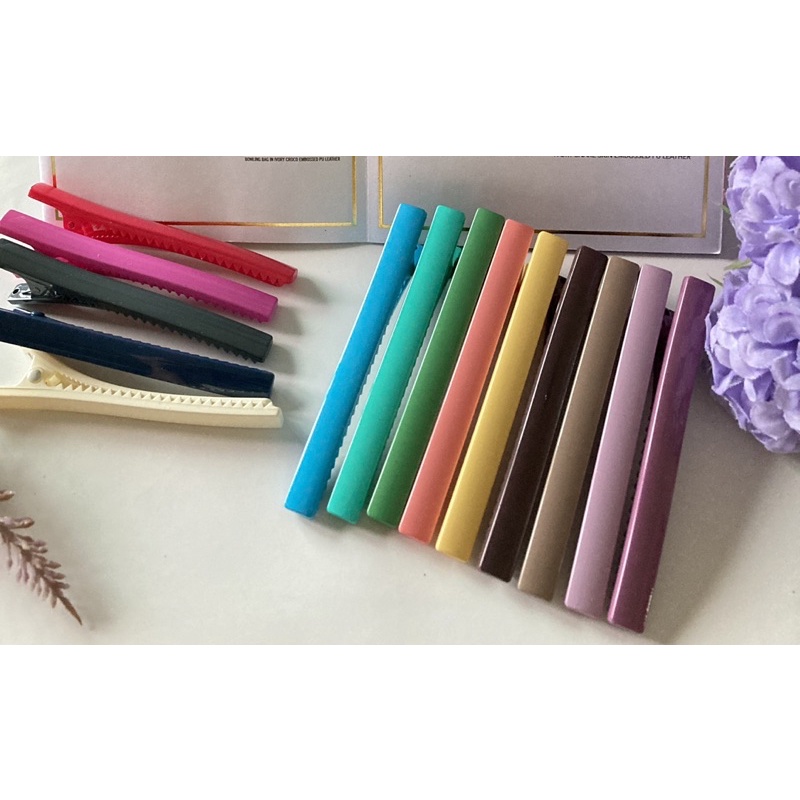 กิ๊บหนีบผมเกาหลี 8Cm 1 ชิ้น))🇰🇷 Made  in Korea นำเข้าจากเกาหลีของแท้ ใช้หนีบอ่านหนังสือ หนีบหมวกพยาบาล คุณภาพดี ทนทาน