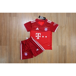 [AAA] เสื้อฟุตบอลเด็ก บาเยิร์น มิวนิค เหย้า Bayern Munich 2021/22 เกรดAAA